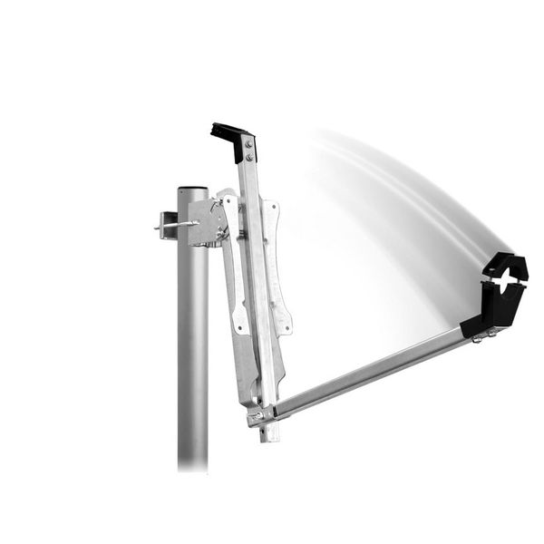 SAT Antenna  80/75cm, Steel, 39dB, foldable feed-arm, white image 4