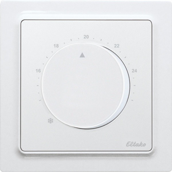 Bus temperature controller with hand wheel in E-Design55, anthracite mat image 1