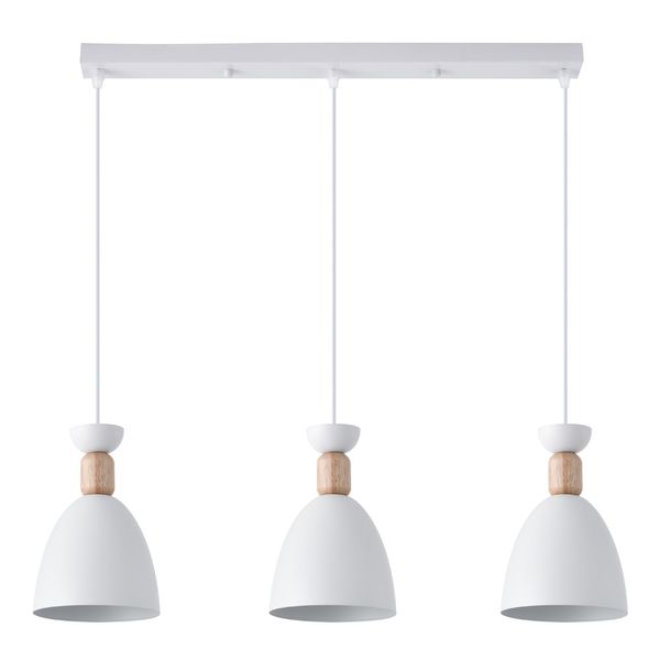 Cloe Linear Pendant Lamp 3xE27 White image 2