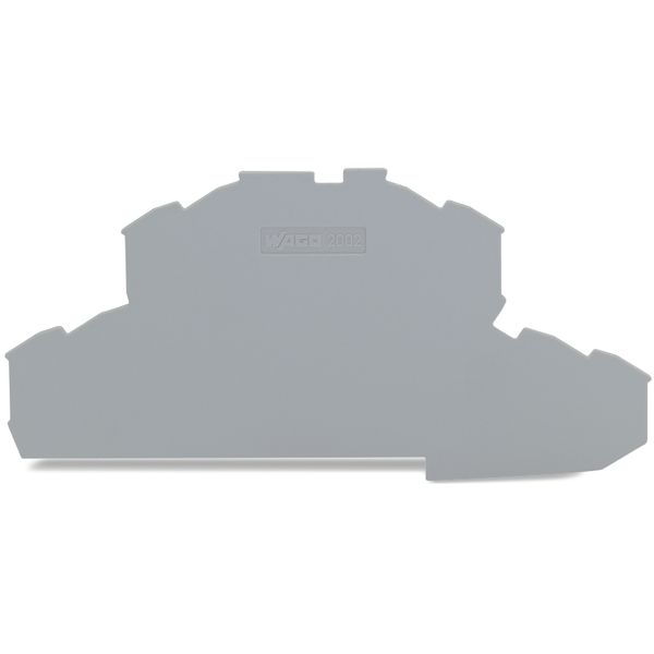 End and intermediate plate 0.8 mm thick gray image 1