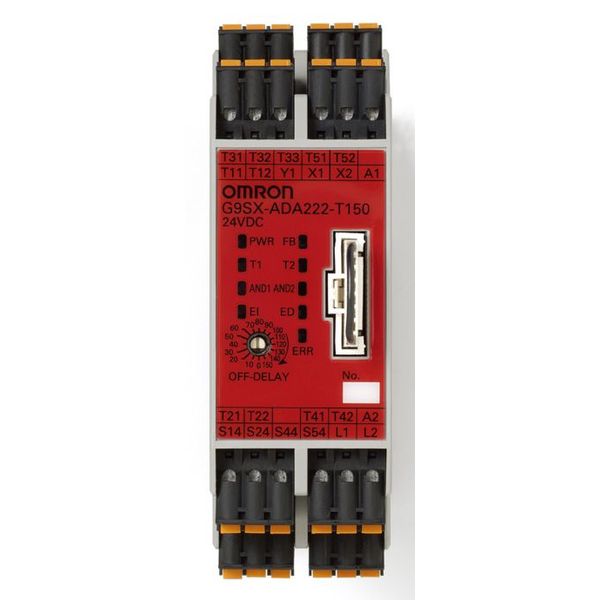 Safety relais for D40A non-contact switches, 2 semiconductor outputs w image 3