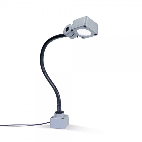 CENALED SPOT Flexarm DC, gooseneck 500mm, screw-on base, 30°, ~8.5W, 2-wire connecting cable, open ends, 24V DC image 1