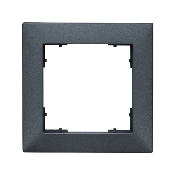 One gang frame 55x55mm, anthracite image 1