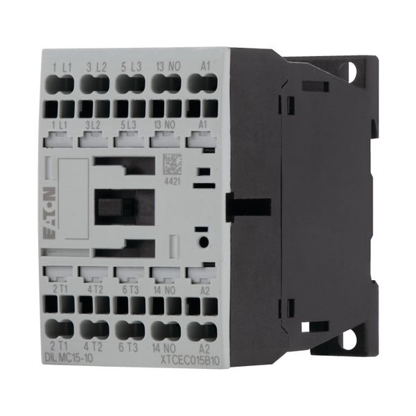 Contactor, 3 pole, 380 V 400 V 7.5 kW, 1 N/O, 24 V DC, DC operation, Spring-loaded terminals image 12