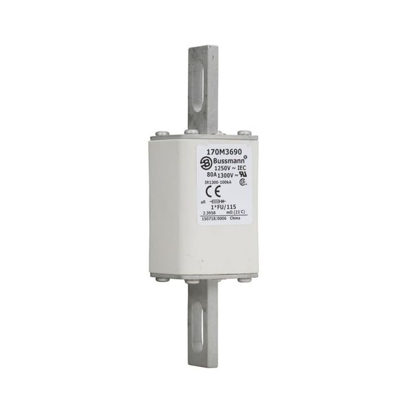 Fuse-link, high speed, 160 A, AC 1250 V, compact size 1, 45 x 59 x 156 mm, aR, IEC, UL, single indicator image 6