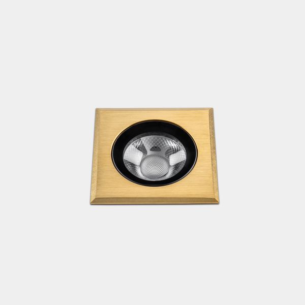 Recessed uplighting IP66-IP67 Max Big Square LED 13.8W LED neutral-white 4000K Gold PVD 1076lm image 1