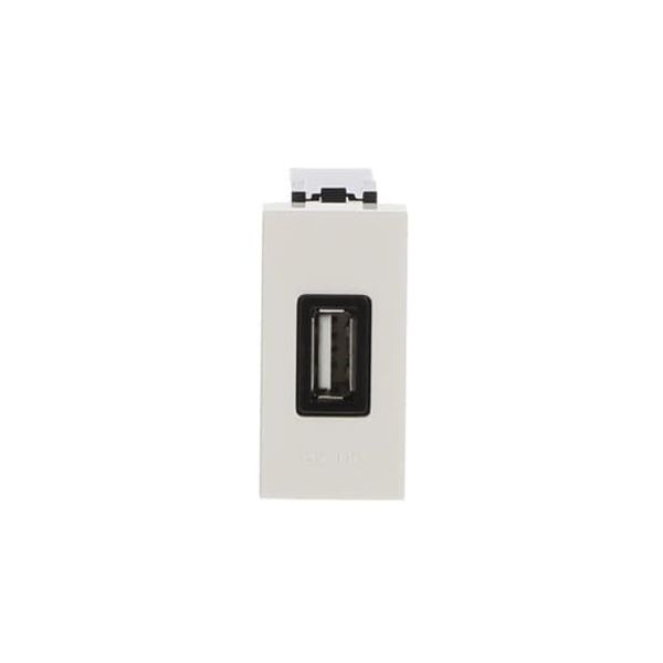 N2185.2 BL USB charger 2.000mA, 1-gang - 1M - White Breakout cable White - Zenit image 1