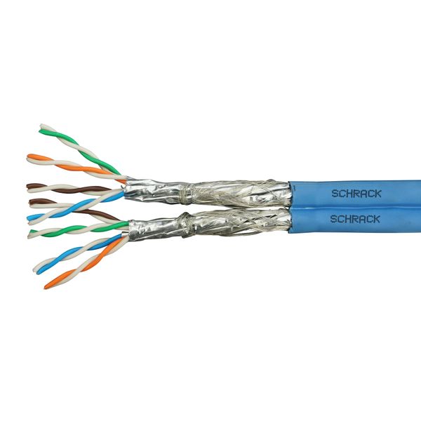 S/FTP Cable Cat.7a, 2x(4x2xAWG22/1) 1.250Mhz LS0H-3 Cca 50% image 1