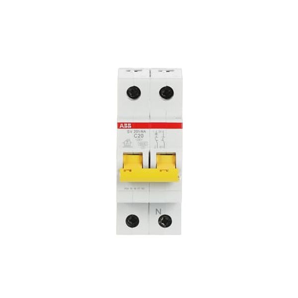 SV201-C20NA Miniature Circuit Breaker - 1+NP - C - 20 A image 1