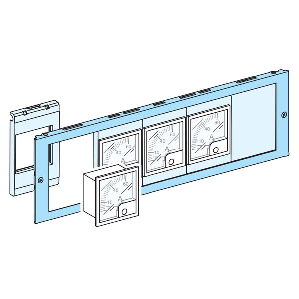 FRONT PLATE 72x72/96x96 CUT-OUT FOR METERING DEVICE/PUSH-BUTTON WIDTH 600/650 3M image 1