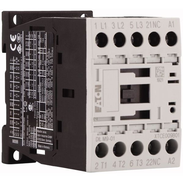 Contactor, 3 pole, 380 V 400 V 4 kW, 1 NC, 380 V 50 Hz, 440 V 60 Hz, AC operation, Screw terminals image 4