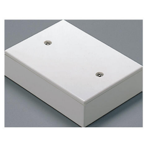 DEEP LID FOR FLUSH-MOUNTING RECTANGULAR BOX - 3 GANGS - BLANK LID - CLOUD WHITE image 1