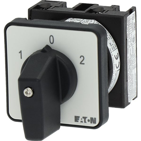 Changeoverswitches, T0, 20 A, flush mounting, 1 contact unit(s), Contacts: 2, 60 °, maintained, With 0 (Off) position, 1-0-2, Design number 8210 image 5