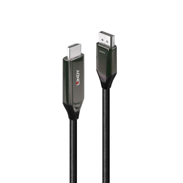 2m Active Display Port to HDMI 4K120Hz Adapter Cable Connects a single DisplayPort Device to a HDMI® Display with a maximum resolution of 4096x2160@120Hz / 7680x4320@60Hz image 1