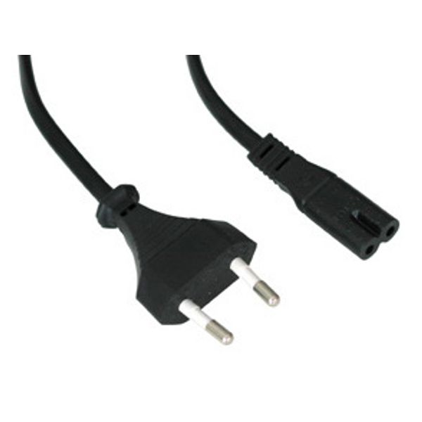 Powercord, Euro - Euro8, Black, 1.8m image 1