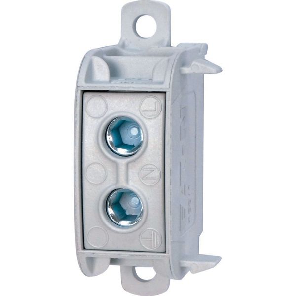 Block terminal / terminal, 2.5-50mm², 1p, 150A, snap-fit, screwable, dome attachment image 4