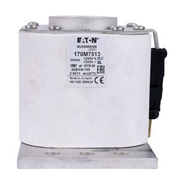 Fuse-link, high speed, 2000 A, AC 1250 V, size 4, 100 x 120 x 106 mm, aR, IEC, single indicator image 4