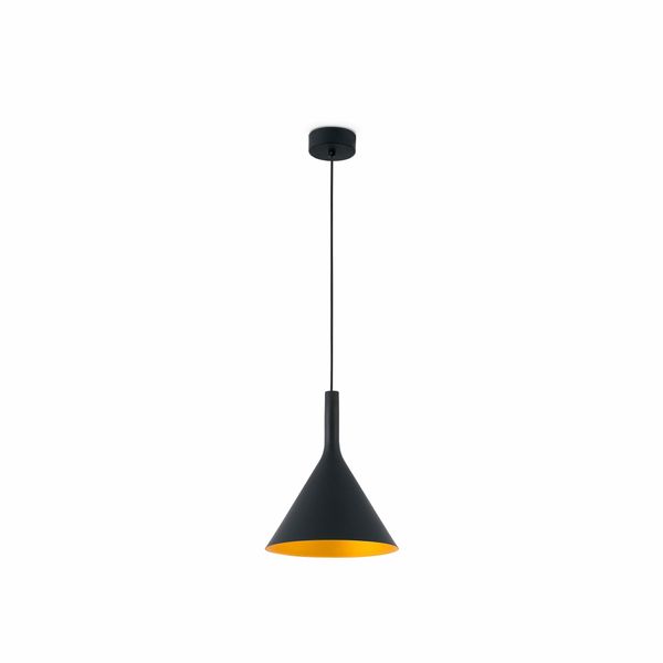 PAM-G BLACK/GOLD PENDANT LAMP LED 24W 3000K image 2