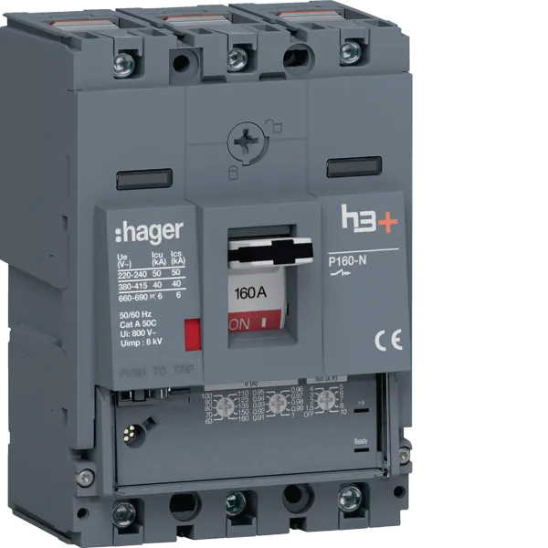 Circuit breaker P160 LSnI 3P-3D 160A 40kA image 1