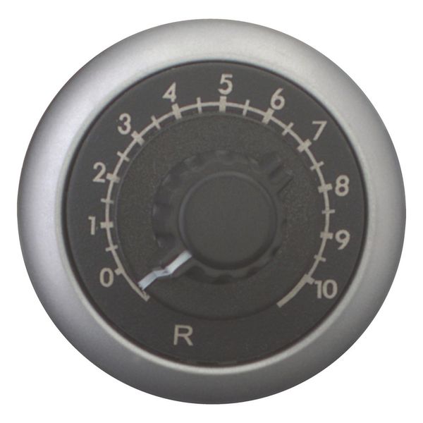 Potentiometer, Classical, M22, 22.5 mm, R 1 kΩ, P 0.5 W, Bezel: titanium image 3