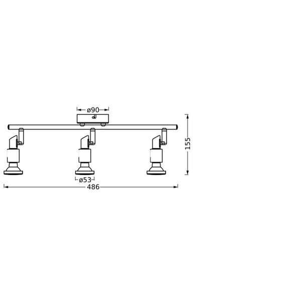 LED SPOT BLACK 3 X 3.4W 927 DIM image 5