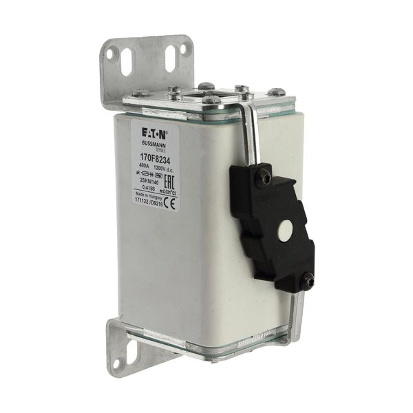 Fuse-link, high speed, 400 A, DC 1200 V, size 2, 65 x 90 x 165 mm, aR, IEC, with indicator image 24