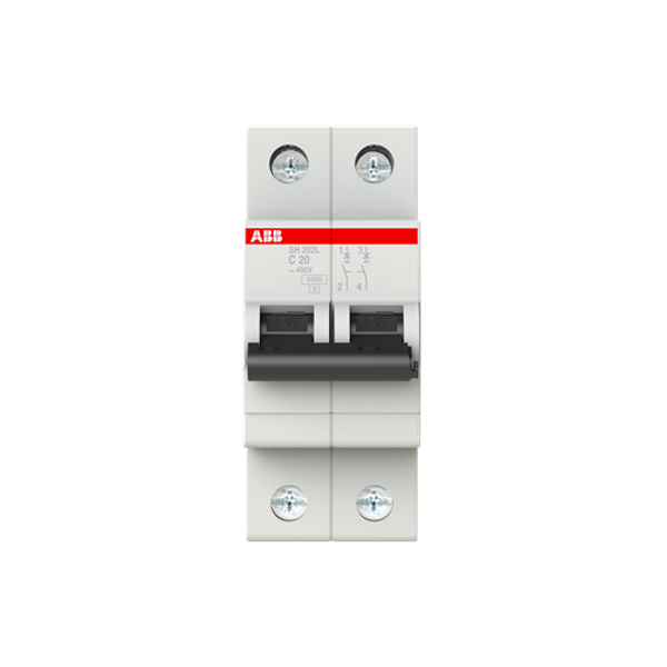 SH202L-C20 Miniature Circuit Breaker - 2P - C - 20 A image 2