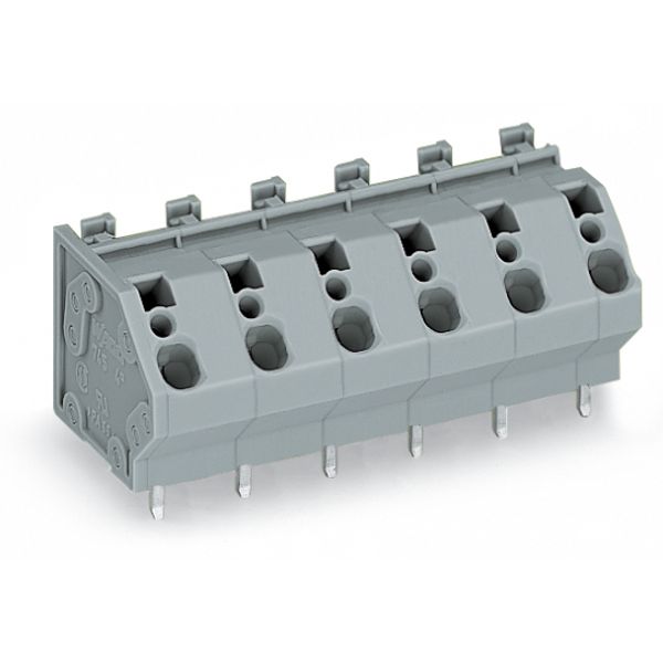 PCB terminal block 4 mm² Pin spacing 10 mm gray image 5