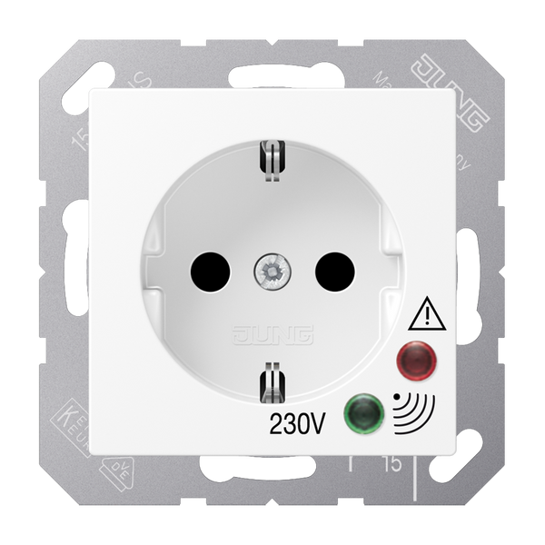 SCHUKO socket w. overv.protection A521UFWW image 5