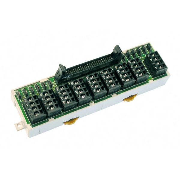 DIN-rail mounting input terminal block for CJ1W-CTL41-E, MIL40 socket, image 3