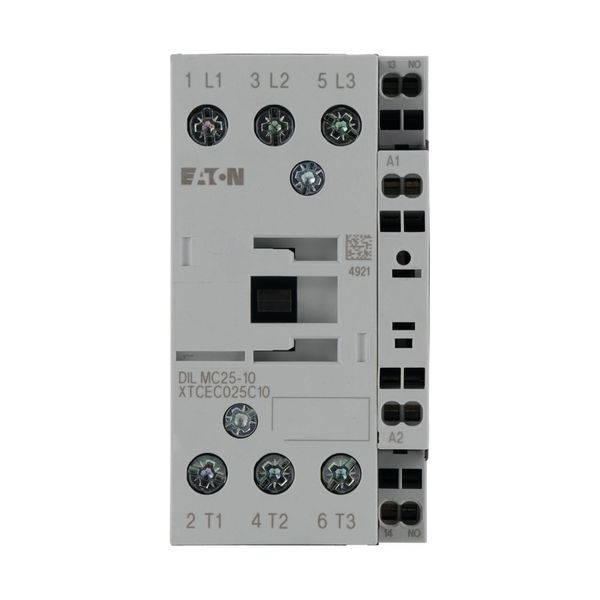 Contactor, 3 pole, 380 V 400 V 11 kW, 1 N/O, 230 V 50/60 Hz, AC operation, Spring-loaded terminals image 7