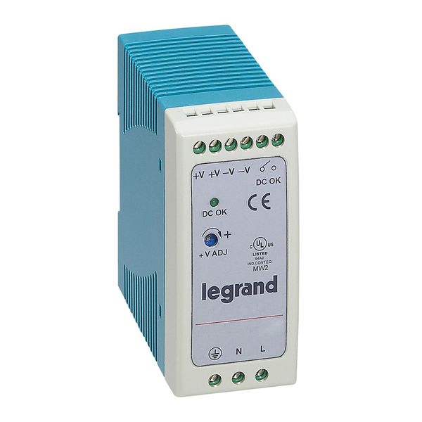 Stabilised switched mode power supply - single-phase - 20-60 W -output 12V= -20W image 2