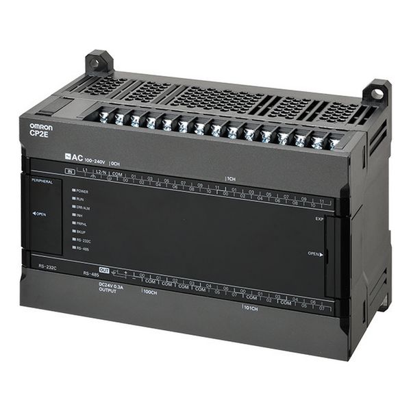 CP2E series compact PLC - Standard Type; 24 DI, 16 DO; PNP output; Pow CP2W0033M image 3