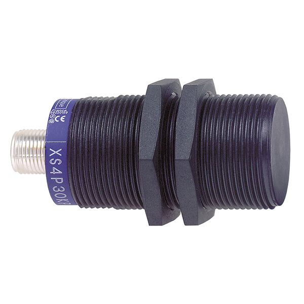 Inductive proximity sensors XS, inductive sensor XS4 M30, L70mm, PPS, Sn15mm, 24...240VAC/DC, 1/2" image 1