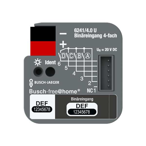 6241/4.0 U 6241/4.0U Binary Input, 4-fold, FM, BJE image 5