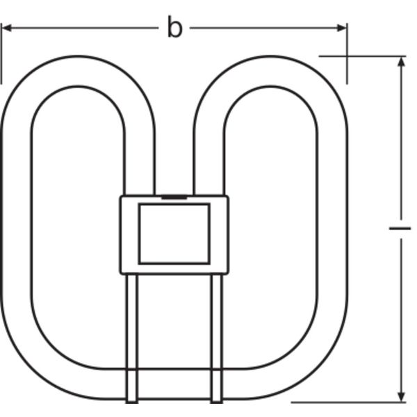 CFL SQUARE 28W/835 4-PIN GR10Q FS1 OSRAM image 8