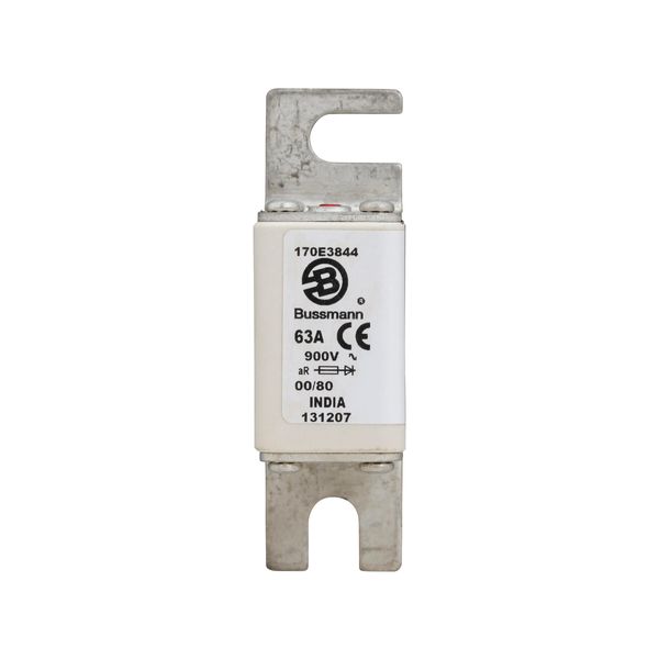 Fuse-link, high speed, 63 A, DC 900 V, DIN 00, aR, DIN, IEC, with indicator image 4