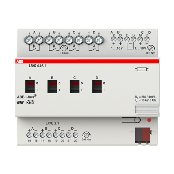 LR/S 4.16.1 LR/S4.16.1 Light Controller, 4-fold, 1-10 V, MDRC image 5