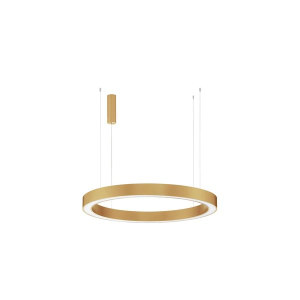 CCT Dimmable Brass Gold Aluminium   & Acrylic   LED 80 Watt 230 Volt   4373Lm 2700K - 4000K IP20   Remote Control Included   D: 100 H: 200 cm Adjustable Height image 1