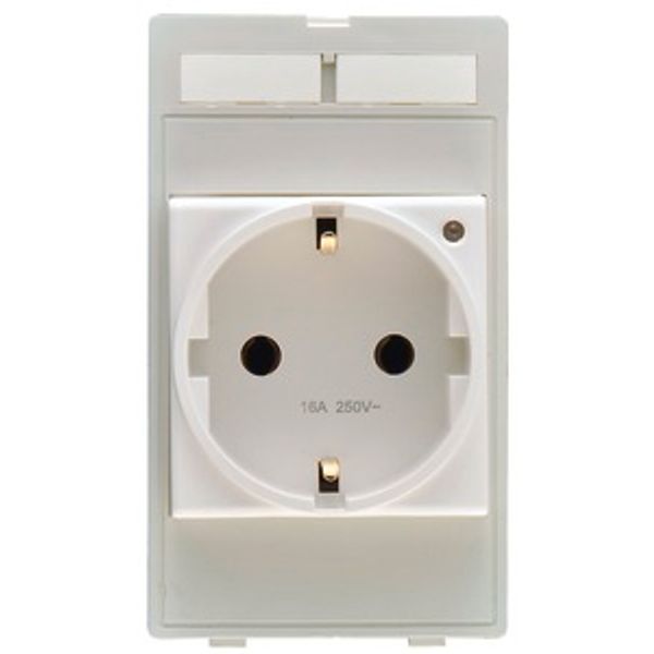 Plug socket module Germany w. LED (VDE) image 1