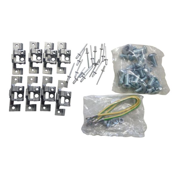 Accessory kit composed of 8 hinges and rivets for XL³800 cabinet, width 700mm image 1