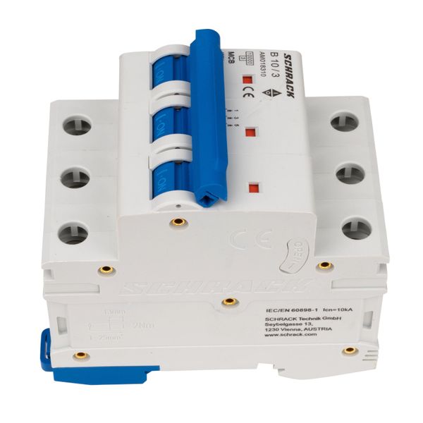 Miniature Circuit Breaker (MCB) AMPARO 10kA, B 10A, 3-pole image 8