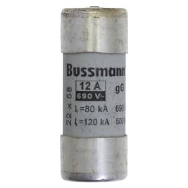 Fuse-link, LV, 12 A, AC 690 V, 22 x 58 mm, gL/gG, IEC, with striker image 5