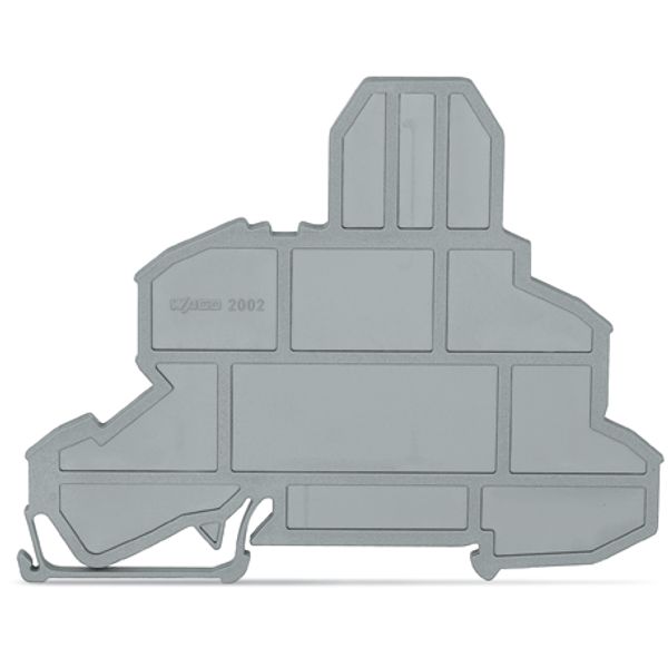 End plate for fuse terminal blocks 2 mm thick gray image 2