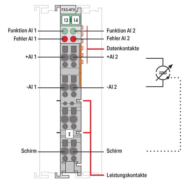 2-channel analog input 0 … 1 A AC/DC Differential input light gray image 3