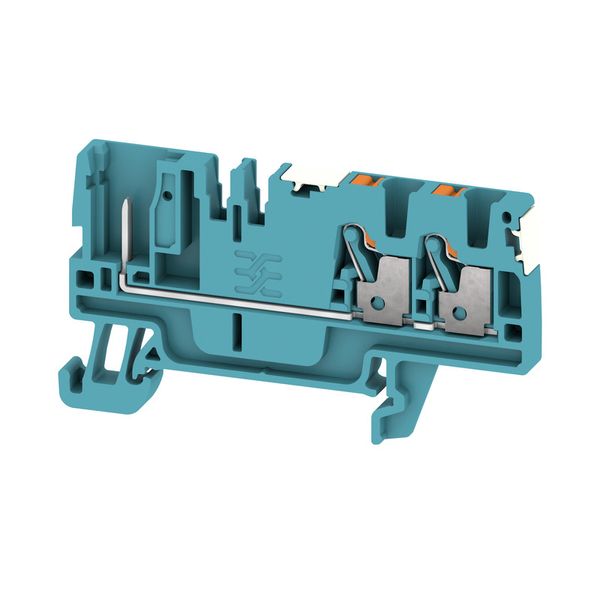 Feed-through terminal block, PUSH IN, 2.5 mm², 800 V, Number of connec image 1