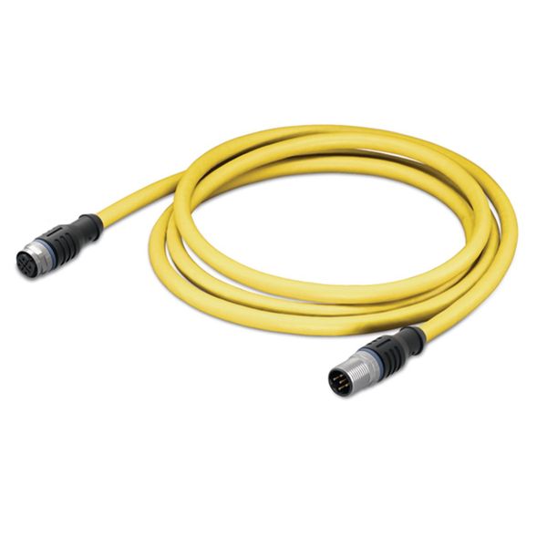 System bus cable for drag chain M12B socket straight M12B plug straigh image 3