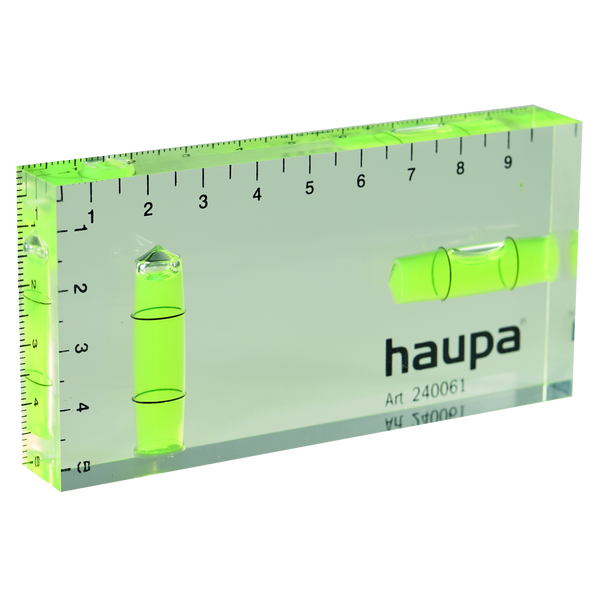 Spirit level HUPmini acrylic 100x50mm architect's spirit level image 1