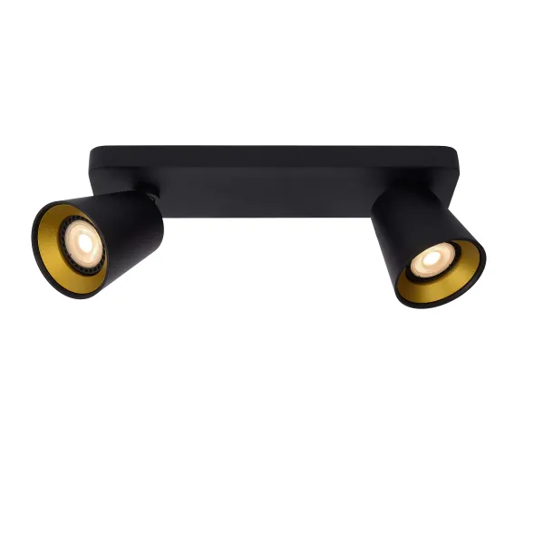 TURNON Ceiling spotlight 2xGU10/5W Black / Gold image 1