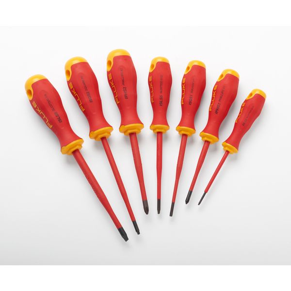 IKSC7 Insulated 7 units Screwdriver Kit, 1,000 V (3 slotted, 2 Phillips, 2 square) image 1